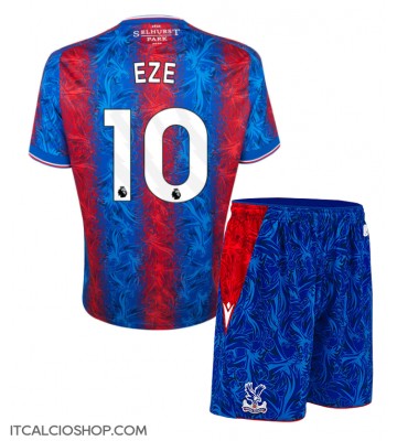Crystal Palace Eberechi Eze #10 Prima Maglia Bambino 2024-25 Manica Corta (+ Pantaloni corti)